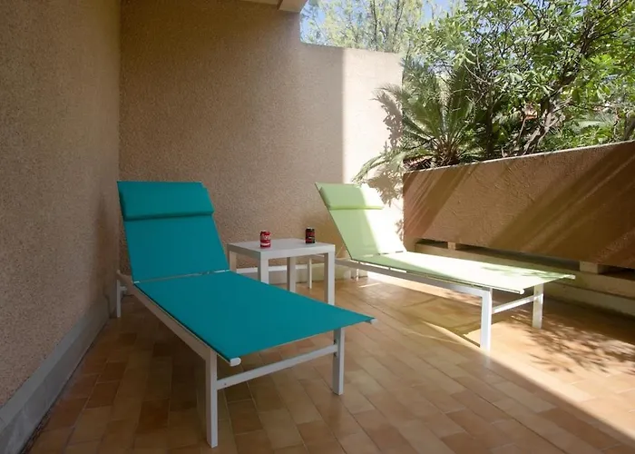 公寓 Calme, Clim, Patio Xxl, Piscine&parking